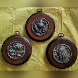 Vintage Wood home decor, Home, kitchen decor, wall plaques, strawberry, acorn